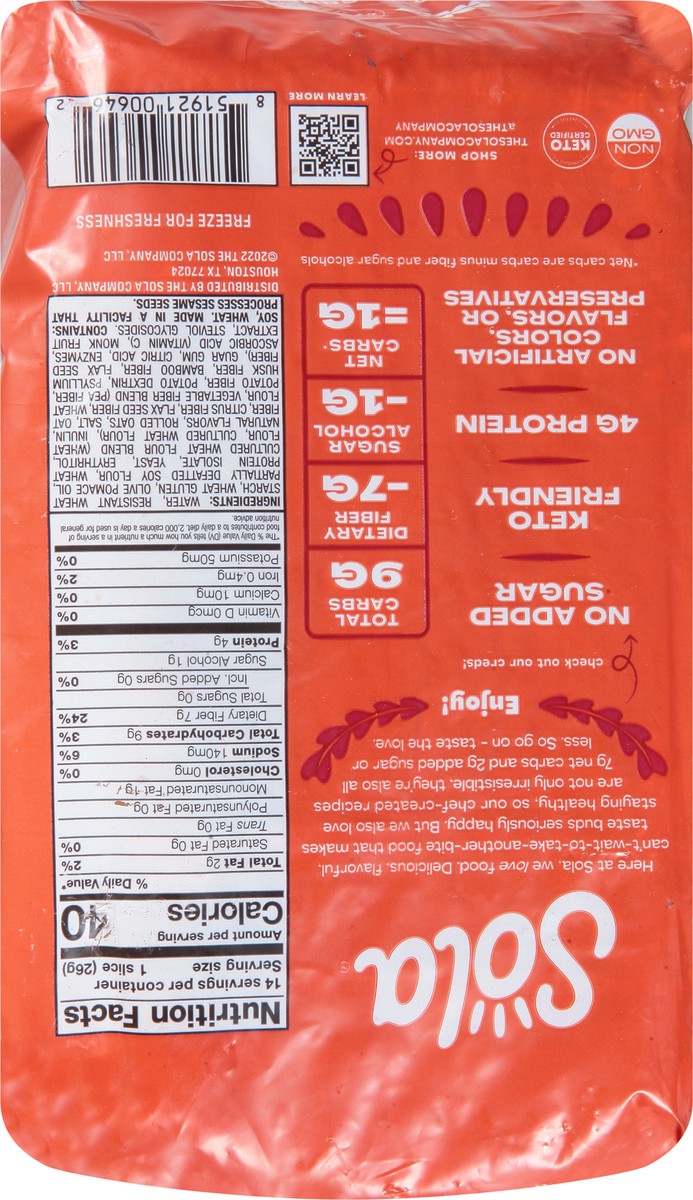 slide 2 of 9, Sola Sweet Oat Bread 14 oz, 14 oz