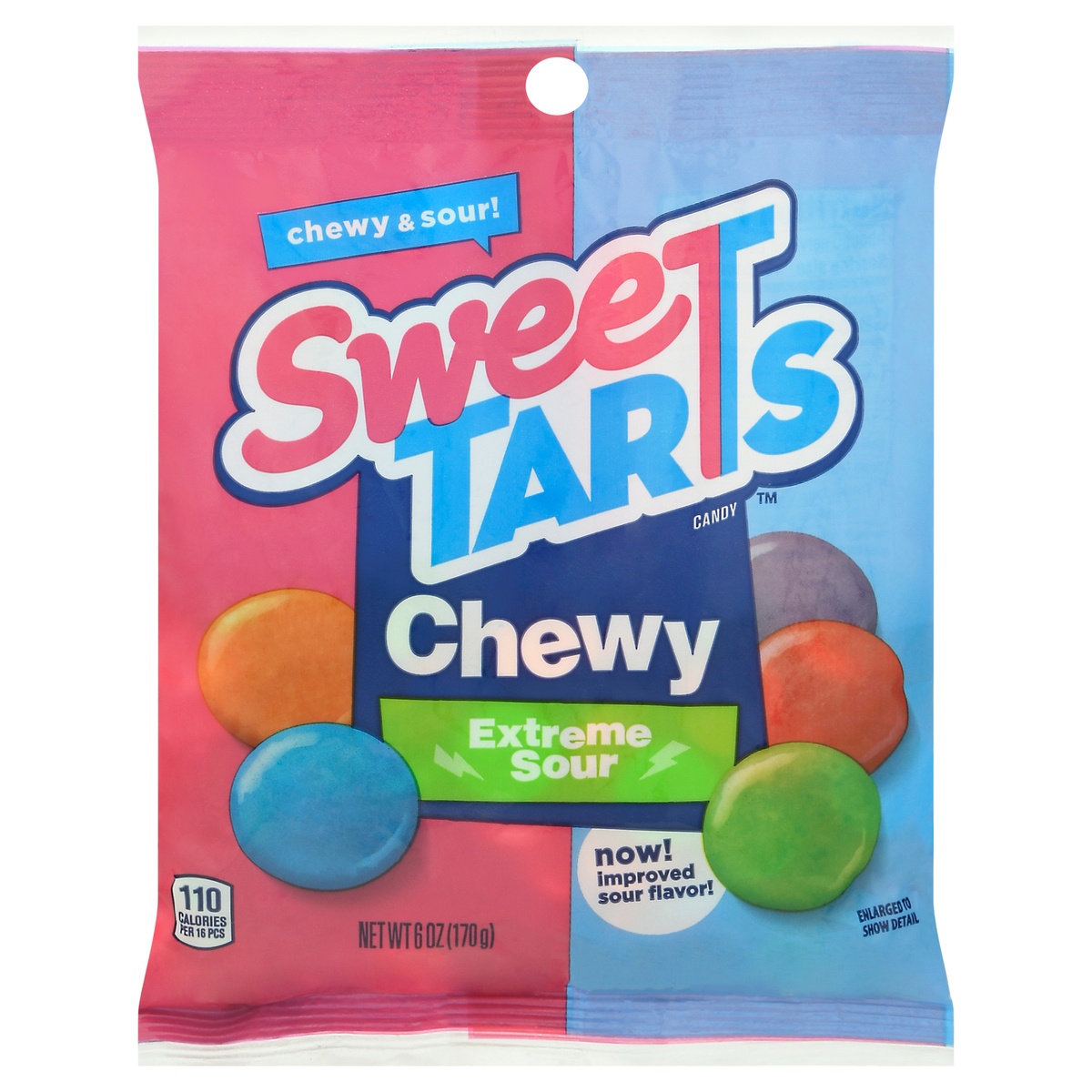 slide 1 of 1, SweeTARTS Tangy Candy, Chewy Sours, 6 oz