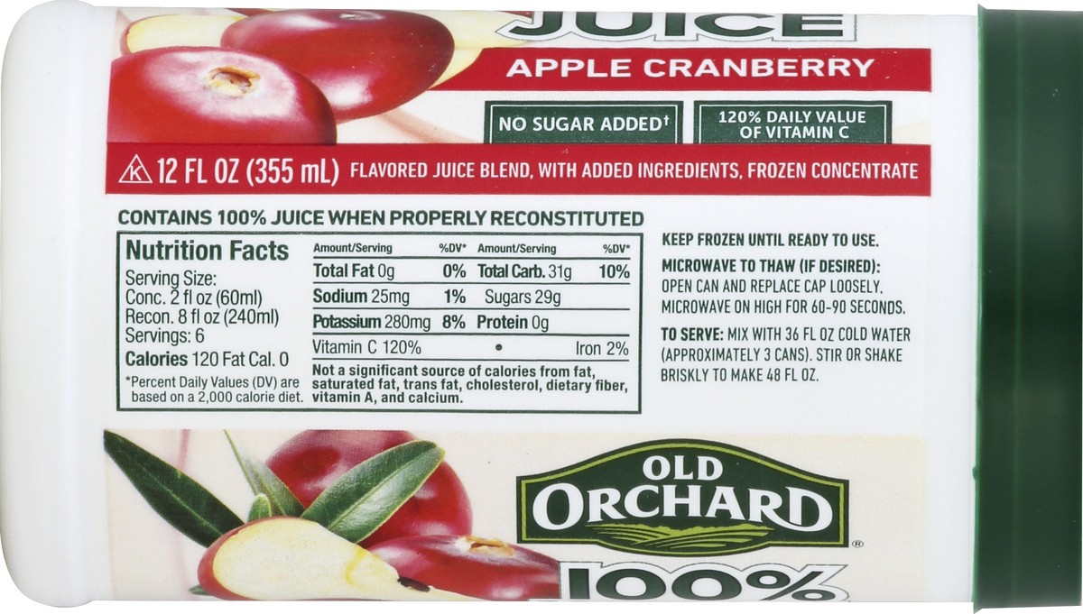 slide 2 of 4, Old Orchard 100% Apple Cranberry Juice - 12 fl oz, 12 fl oz