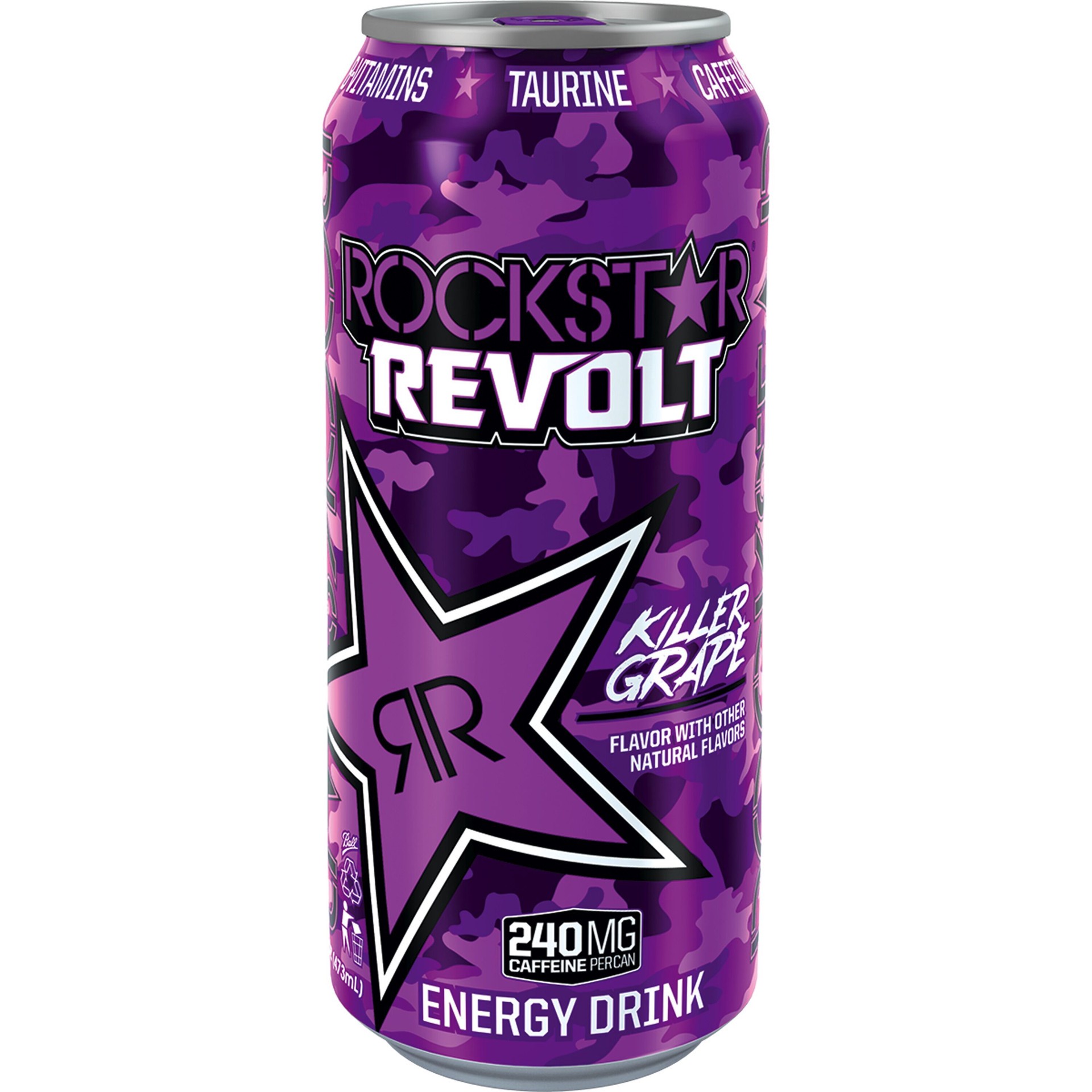 slide 1 of 1, Rockstar Rock Star Revolt Killer Grape 16 Fluid Ounce Can, 16 oz