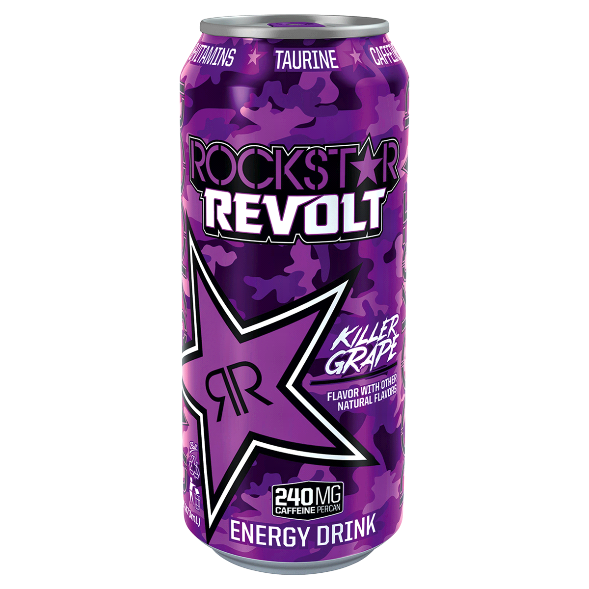 slide 1 of 1, Rockstar Revolt Killer Grape Energy Drink, 16 fl oz