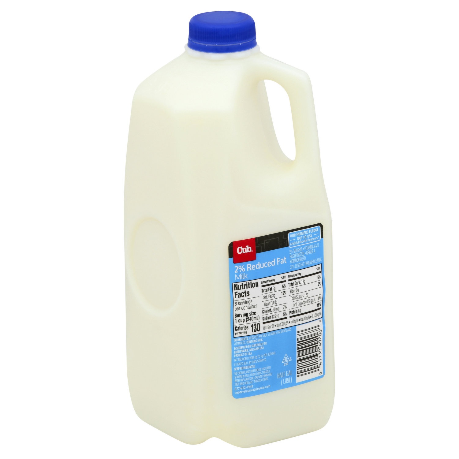 slide 1 of 1, Cub Reduced Fat 2% Milk, 64 oz
