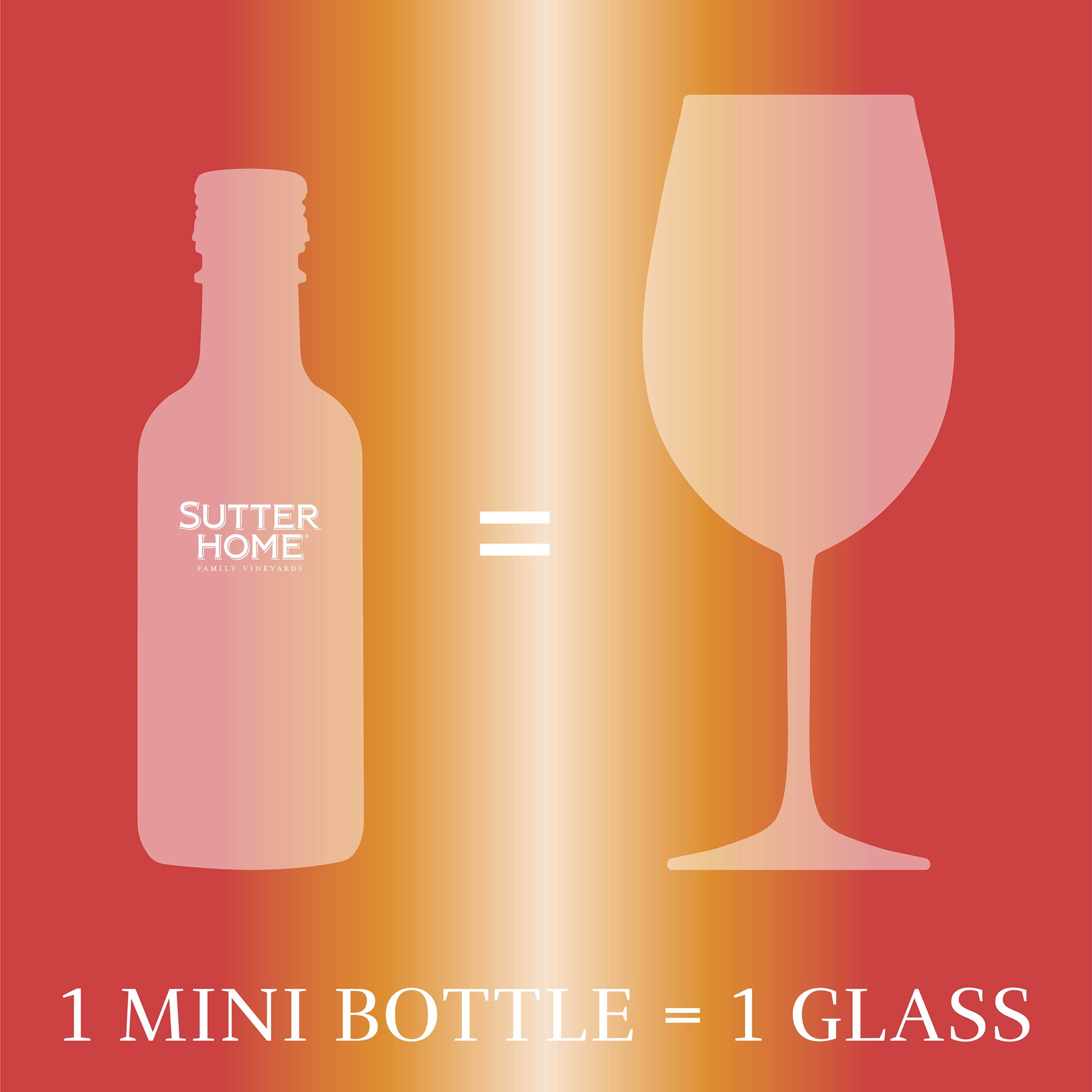 slide 5 of 5, Sutter Home Sangria Red Wine, 187mL Wine Bottles (4 Pack), 187 ml