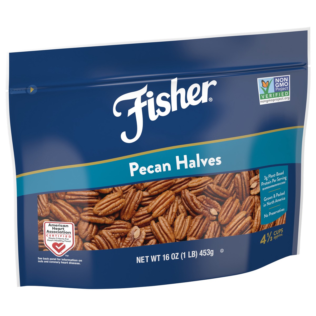 slide 8 of 9, Fisher Pecan Halves 16 oz, 16 oz