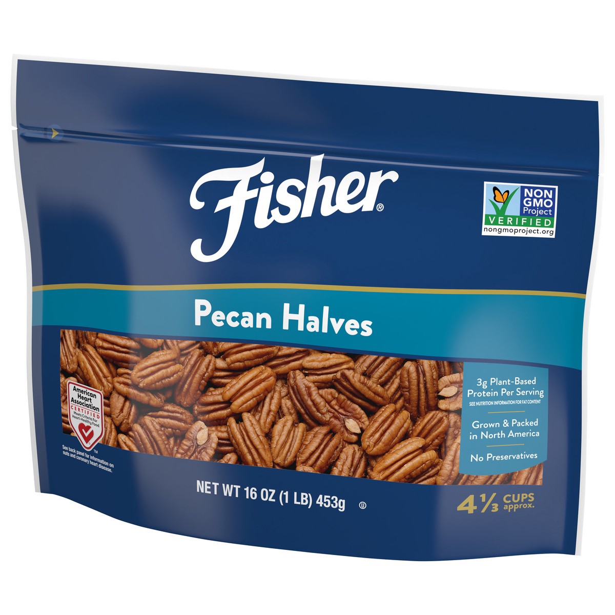 slide 5 of 9, Fisher Pecan Halves 16 oz, 16 oz