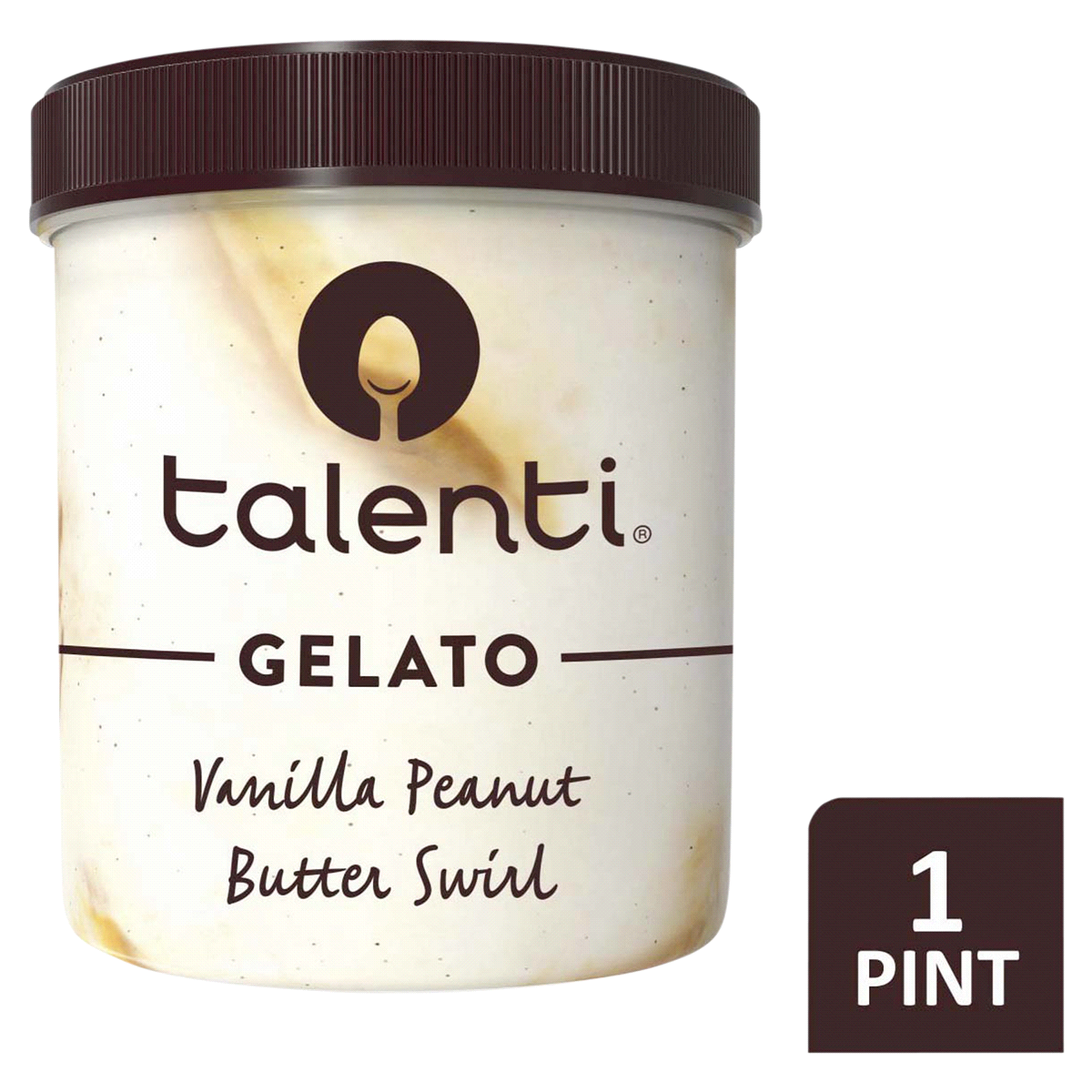 slide 1 of 1, Talenti Gelato, Vanilla Peanut Butter Swirl, 1 pint