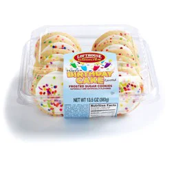 Lofthouse Birthday Cake Frosted Sugar Cookies