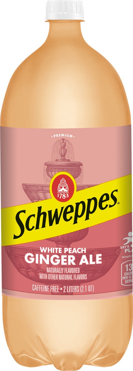 slide 1 of 12, Schweppes White Peach Ginger Ale 2.1 qt, 2.1 qt