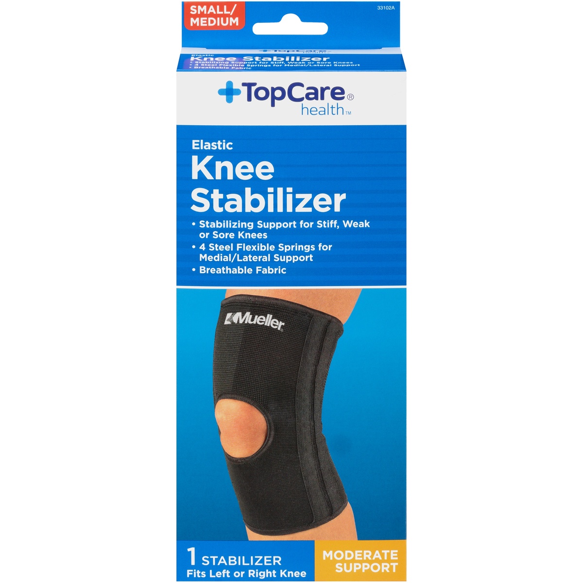 slide 1 of 1, TopCare Knee Stabilizer Elastic Small/Medium, 1 ct