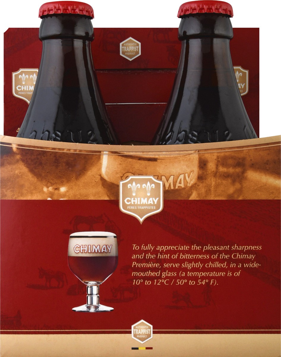slide 2 of 8, Chimay Ale Premiere Beer 4 ea, 4 ct
