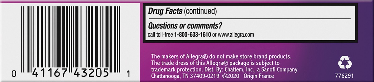 slide 2 of 7, Allegra-D Allegra D Allergy & Congestion 10 ea BAG, 