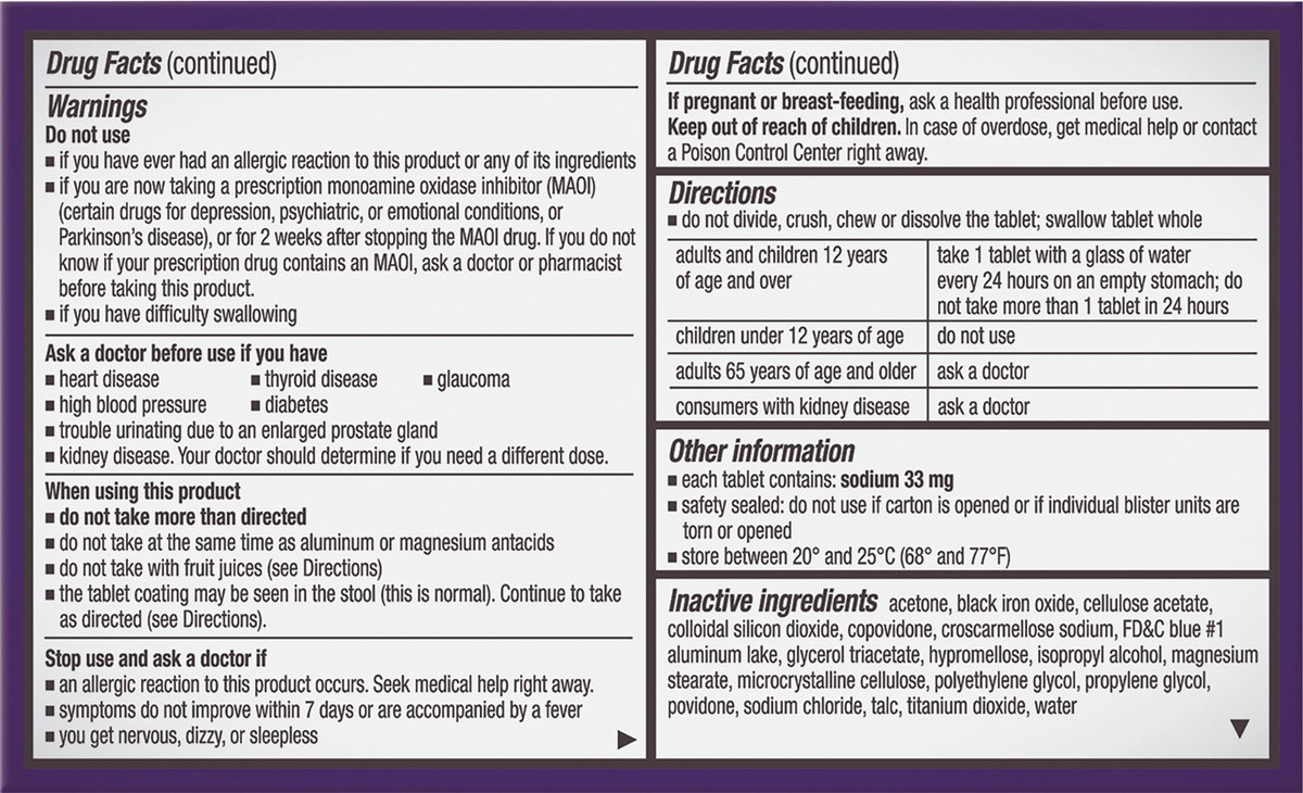 slide 3 of 7, Allegra-D Allegra D Allergy & Congestion 10 ea BAG, 