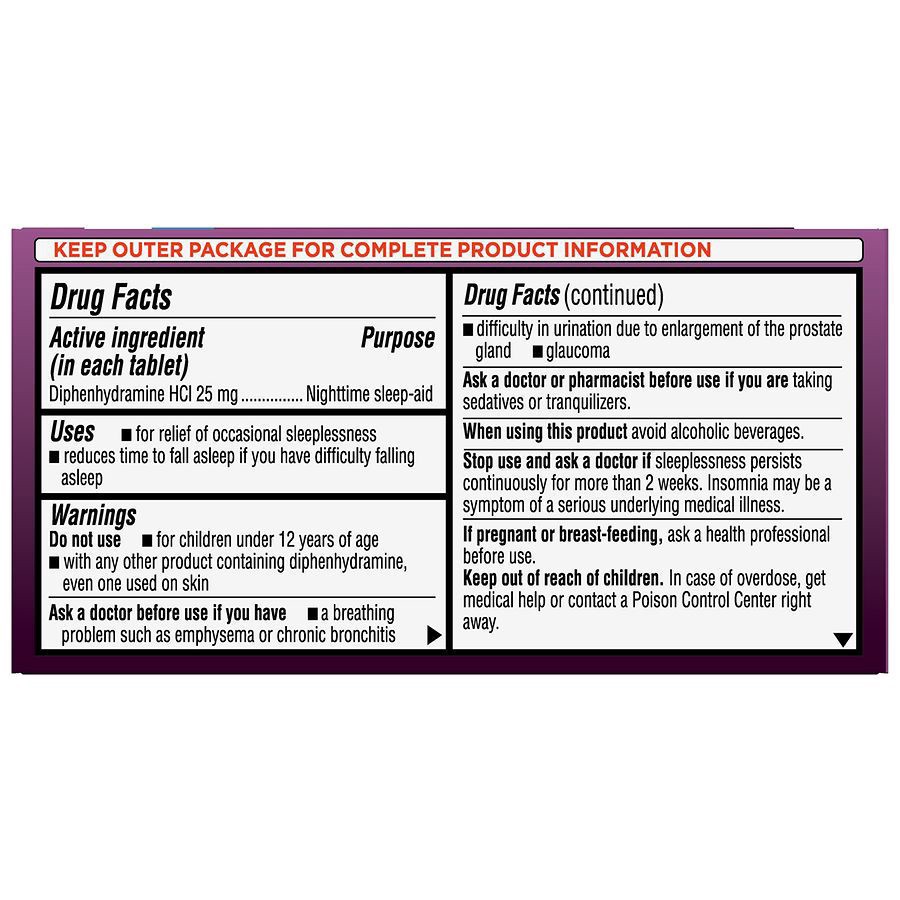 slide 3 of 5, Walgreens Sleep Ii Nighttime Sleep Aid Tablets, 96 ct