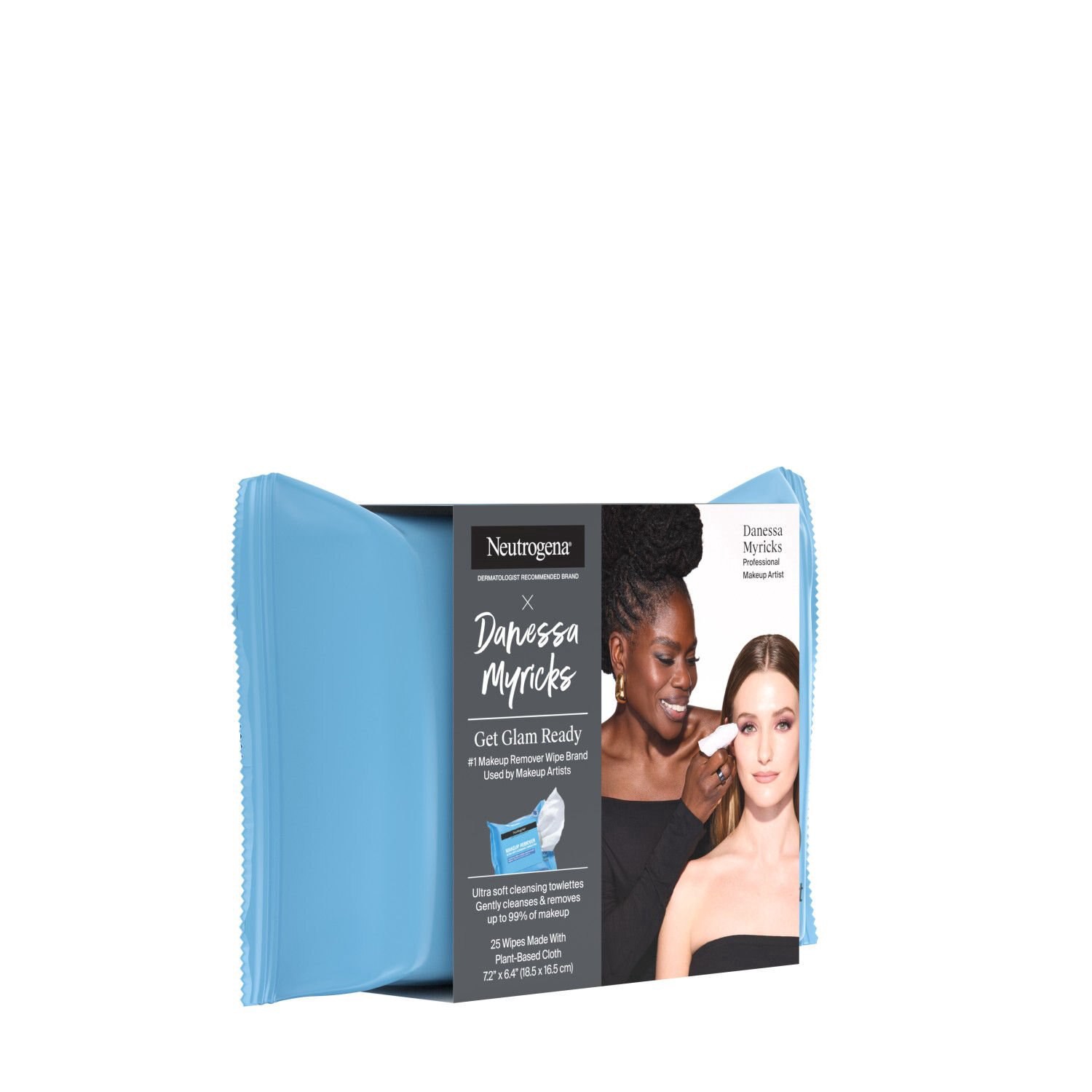 slide 6 of 7, Neutrogena x Danessa Myricks 'Get Glam Ready' Makeup Remover Wipes, 25 Count, 25 ct