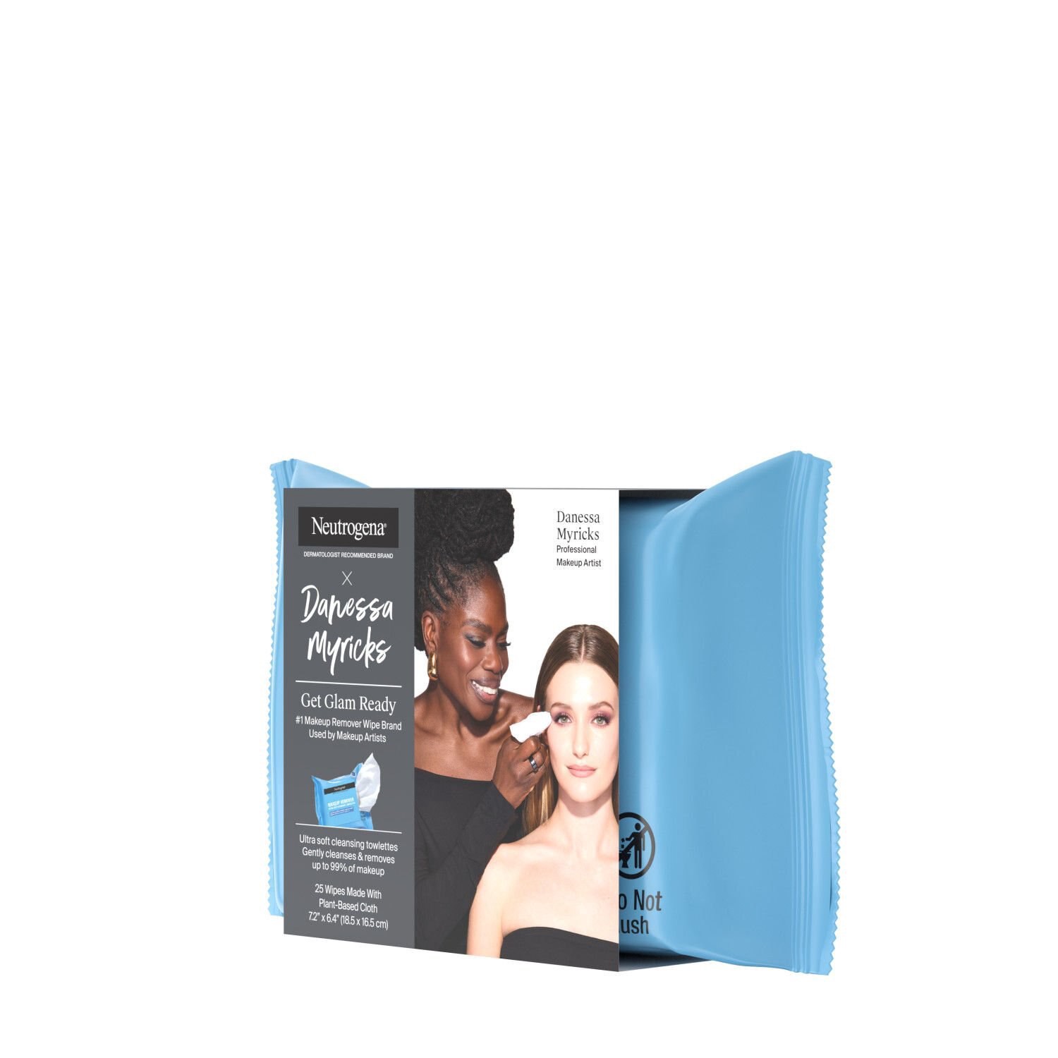 slide 7 of 7, Neutrogena x Danessa Myricks 'Get Glam Ready' Makeup Remover Wipes, 25 Count, 25 ct