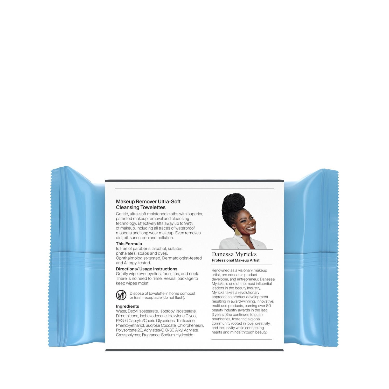 slide 2 of 7, Neutrogena x Danessa Myricks 'Get Glam Ready' Makeup Remover Wipes, 25 Count, 25 ct