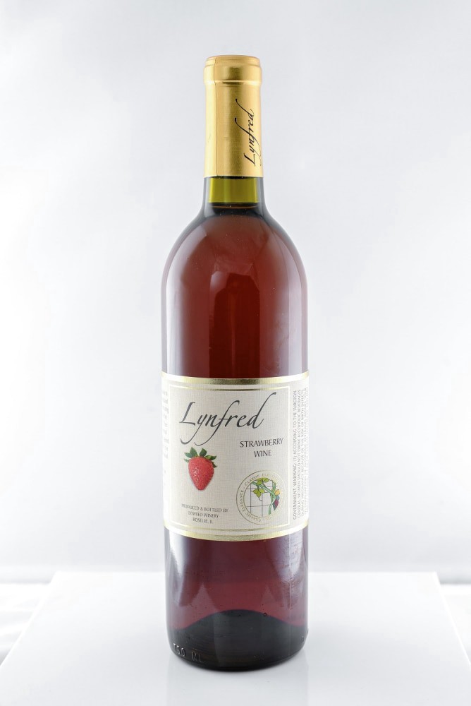 slide 1 of 1, Lynfred Strawberry Wine - 750 ml, 750 ml