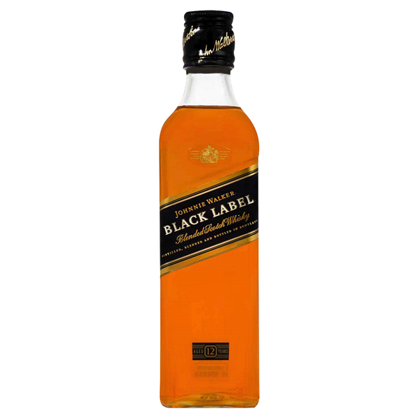 slide 1 of 1, Johnnie Walker Black Label Blended Scotch Whisky  , 375 ml