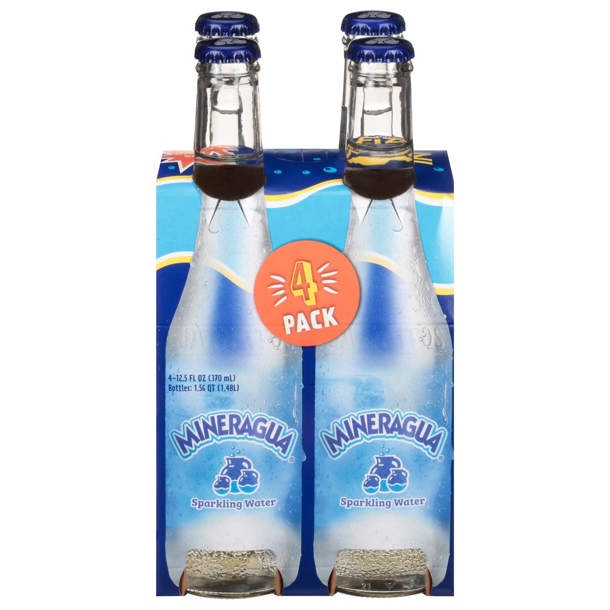 slide 11 of 12, Mineragua Sparkling Water 4 - 12.5 fl oz Bottles, 4 ct; 12.5 oz