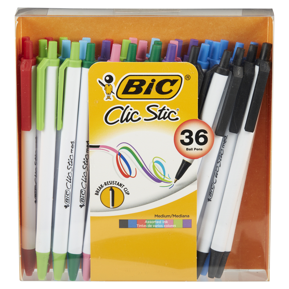 slide 1 of 1, BICClic Stic Fashion Pens, 36 ct