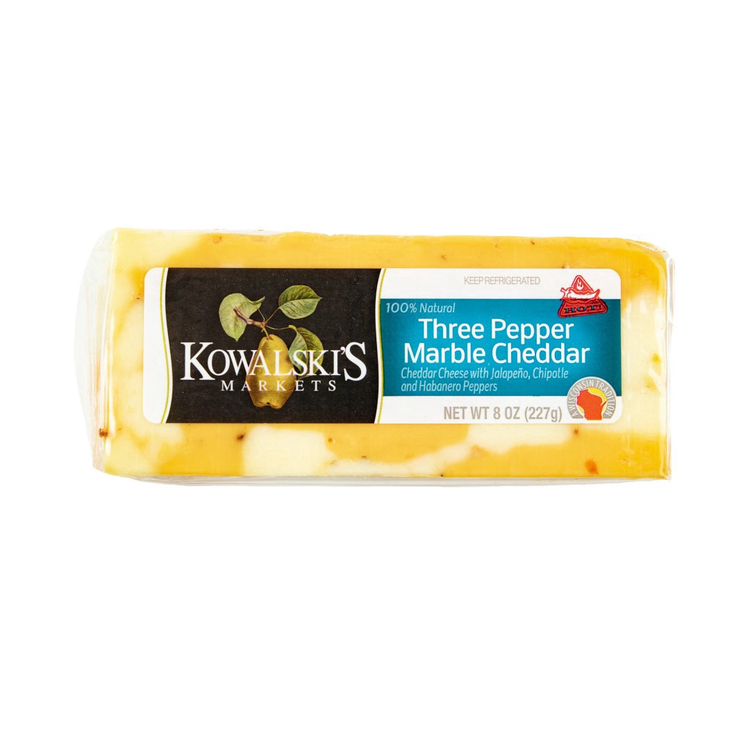 slide 1 of 1, Kwl Three Pepper Cheddar, 