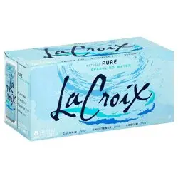 La Croix Pure Sparkling Water 8 Cans 12 fl oz ea