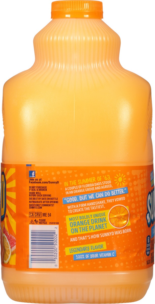 slide 6 of 10, SUNNYD Tangy Original Orange Juice Drink, 1 Gallon Bottle, 1 gal
