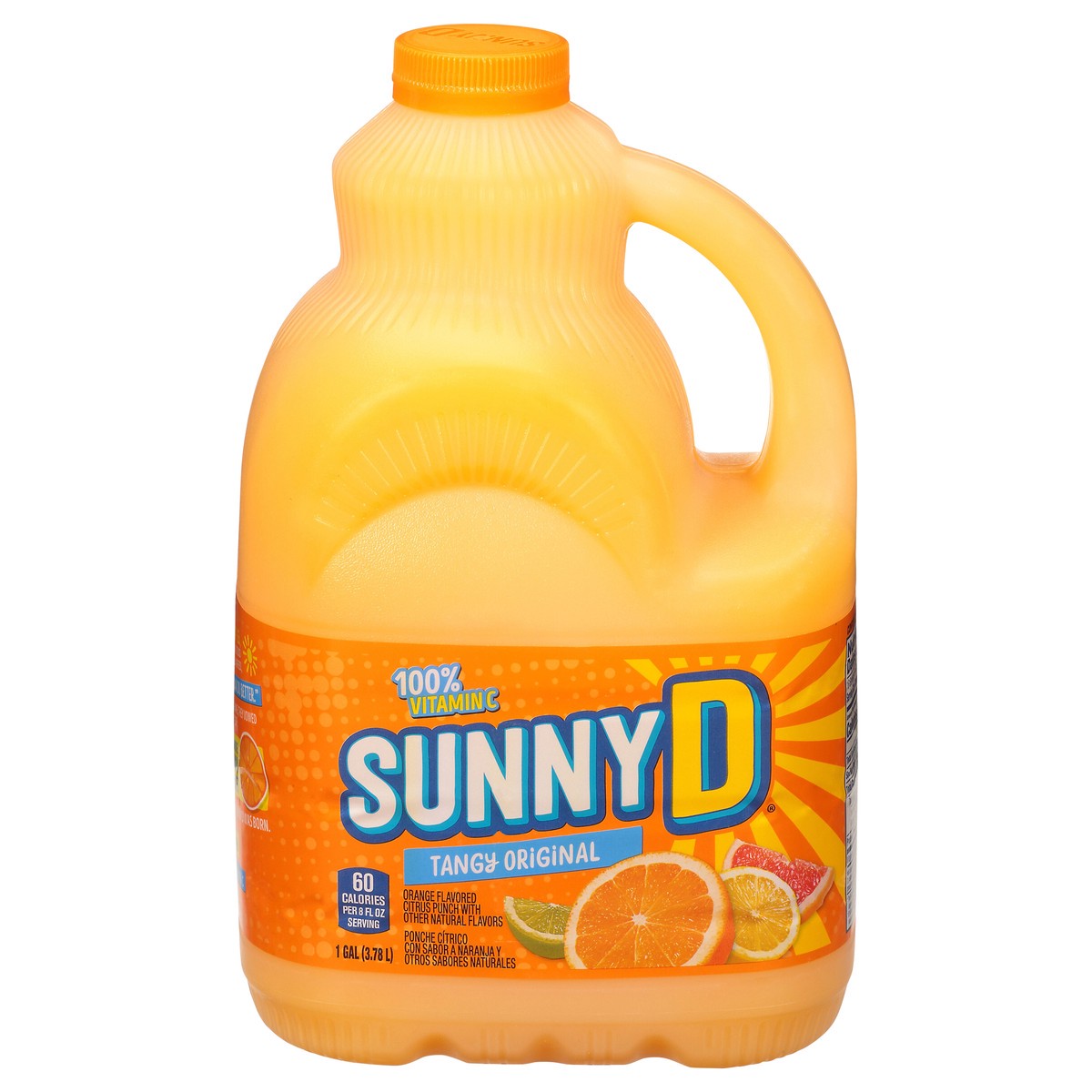 slide 1 of 10, Sunny D Sunnyd Tangy Original Orange Juice Drink, 1 Gallon Bottle, 1 gal