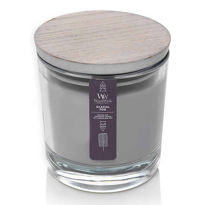 slide 1 of 2, WoodWick Glacial Fog Medium Candle Jar, 1 ct