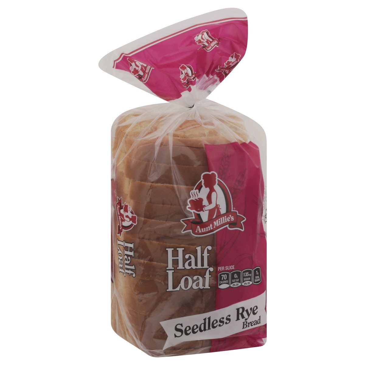slide 12 of 14, Aunt Millie's Half Loaf Seedless Rye Bread 12 oz, 12 oz