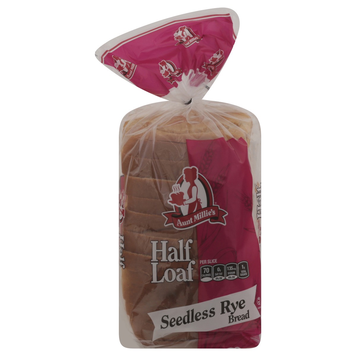 slide 2 of 14, Aunt Millie's Half Loaf Seedless Rye Bread 12 oz, 12 oz