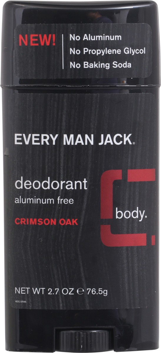 slide 5 of 9, Every Man Jack Crimson Oak Aluminum-Free Deodorant for Men, Naturally Derived, 3 oz, 3 oz