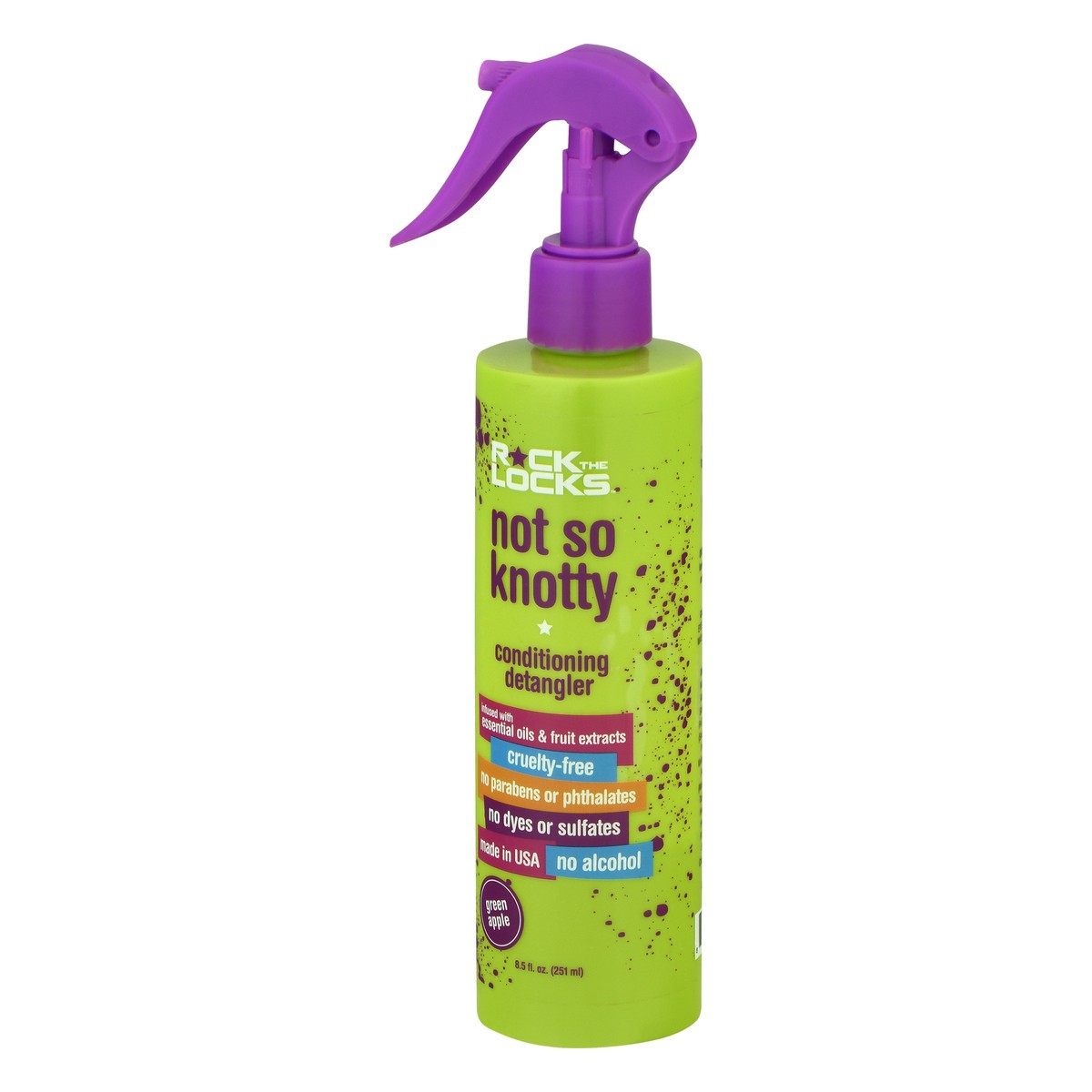 slide 2 of 11, Rock The Locks Green Apple Conditioning Detangler 8.5 fl oz, 8.5 oz