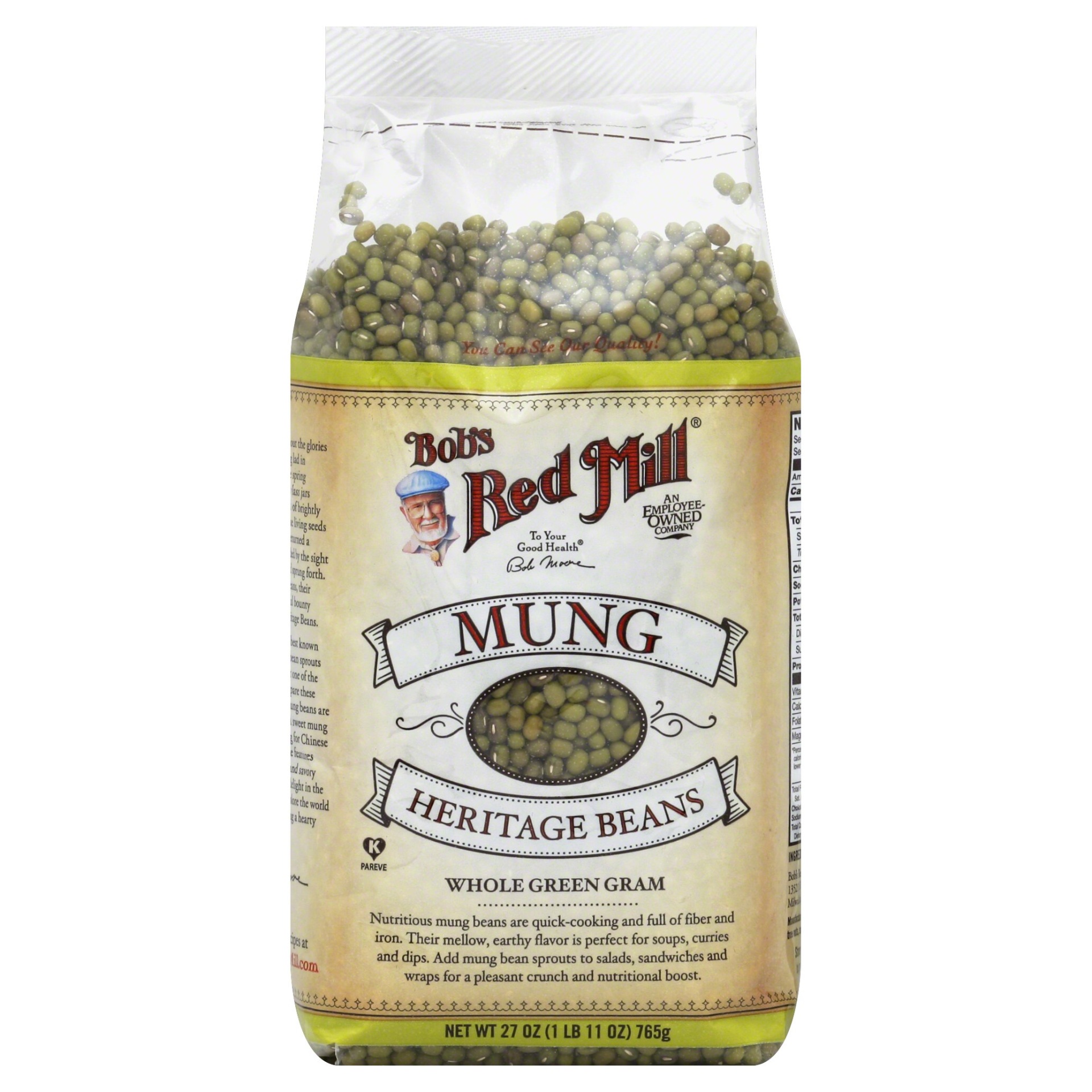 slide 1 of 1, Bob's Red Mill Mung Heritage Beans, 27 oz