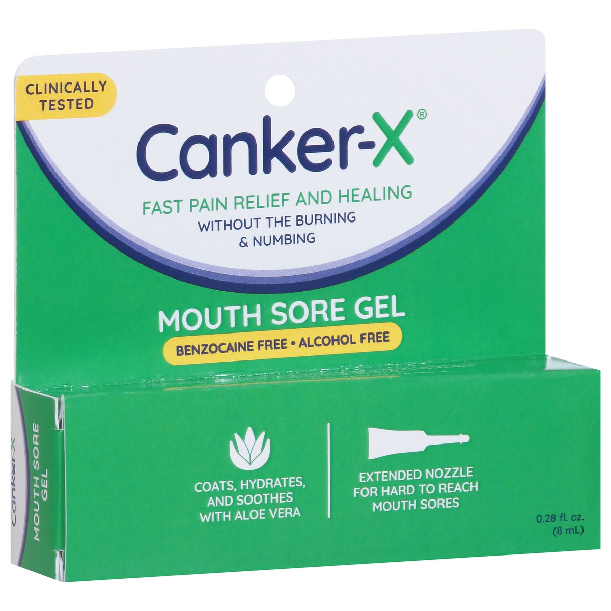 slide 3 of 9, Canker-X Mouth Sore Gel 0.28 fl oz, 0.28 fl oz