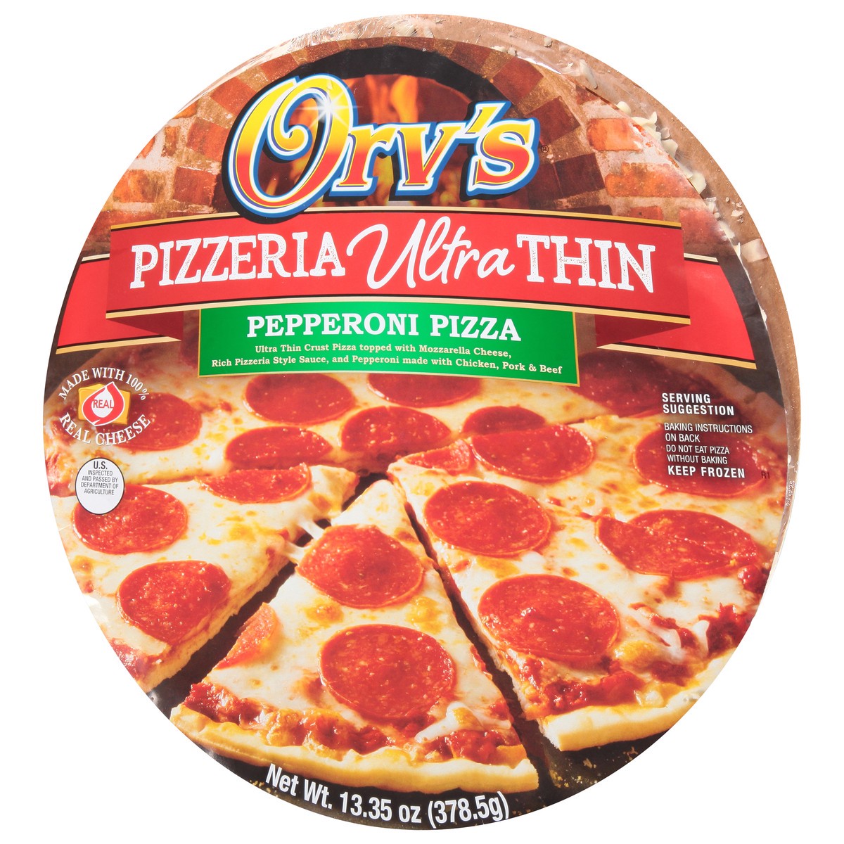 slide 9 of 9, Orv's Pizzeria Ultra Thin Crust Pepperoni Pizza, 16.5 oz