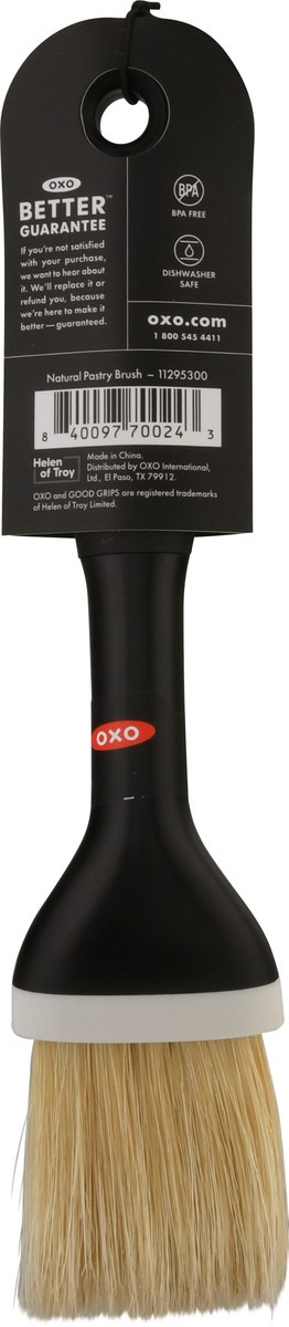 slide 10 of 11, OXO Good Grips Natural Pastry Brush 1 ea, 1 ct