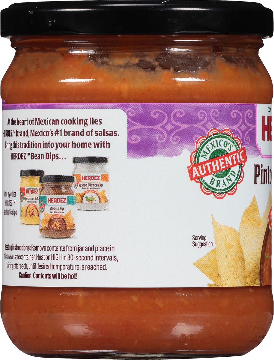 slide 6 of 11, Herdez Pinto Bean Dip Medium 15 oz. Jar, 15 oz