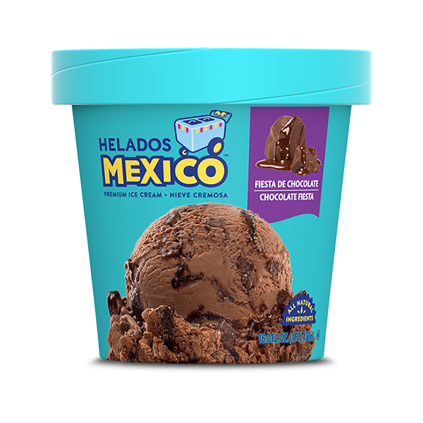 slide 1 of 1, Helados Mexico Chocolate Fiesta Premium Ice Cream, 16 fl oz