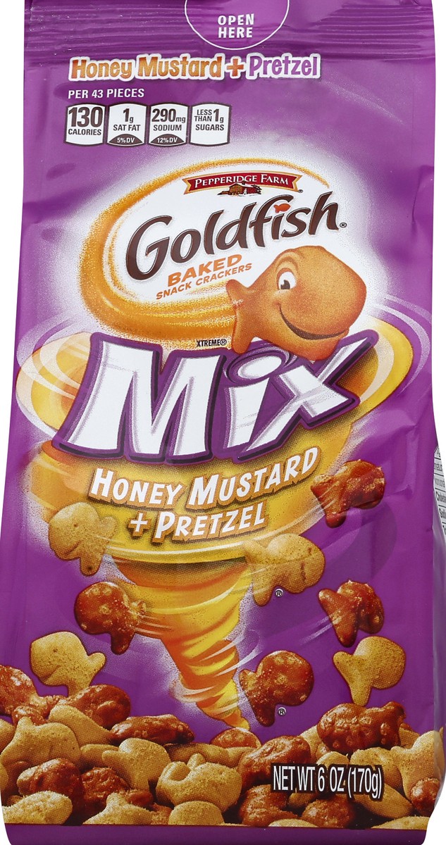 slide 3 of 6, Pepperidge Farm Goldfish Mix - Honey Mustard Pretzel, 6 oz