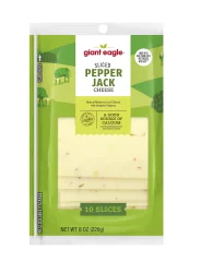Giant Eagle Sliced Pepper Jack Cheese
