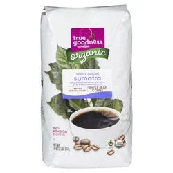 True Goodness Organic Sumatra Whole Bean Coffee - 32 oz