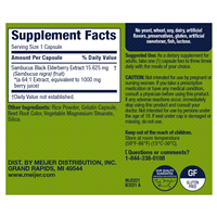 slide 5 of 5, Meijer Wellness Meijer Sambucus Elderberry Extract Capsules, 100 ct; 1000 mg