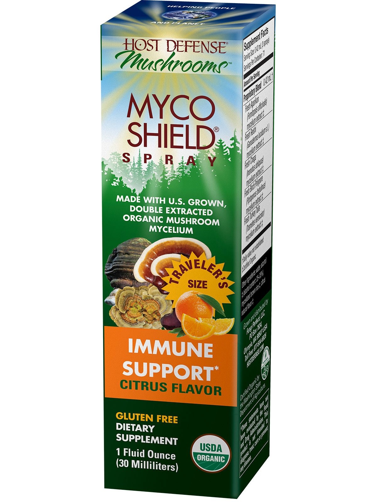 slide 1 of 1, Host Defense Mycoshield Citrus Spray, 1 fl oz