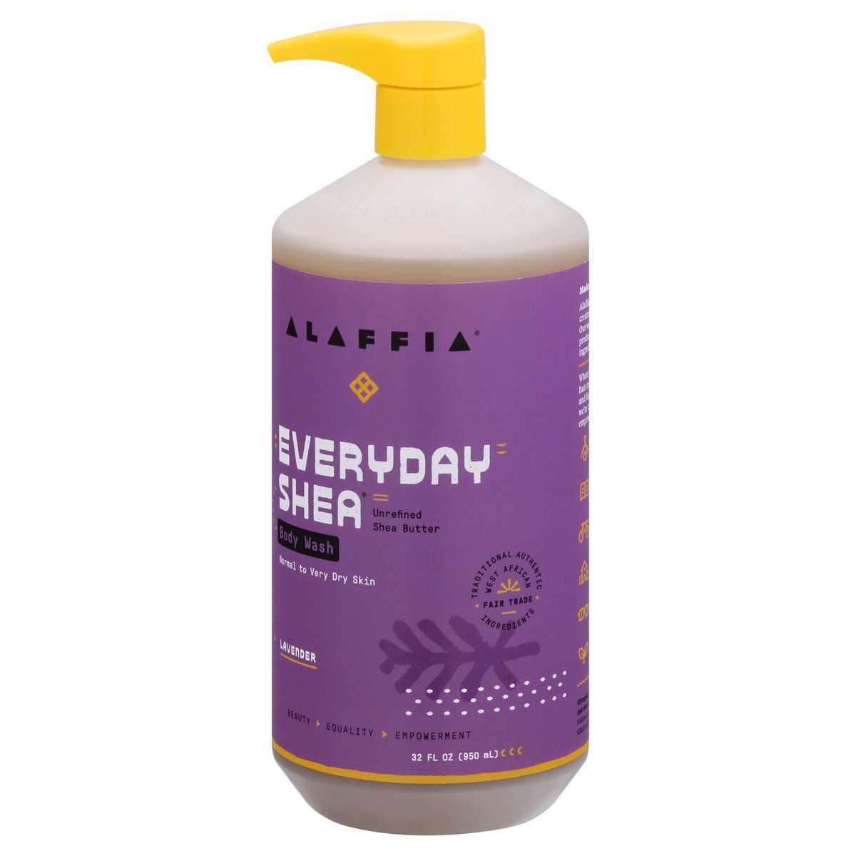 slide 3 of 9, Alaffia Lavender Body Wash 32 oz, 32 oz