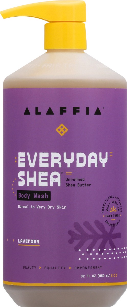 slide 1 of 9, Alaffia Lavender Body Wash 32 oz, 32 oz