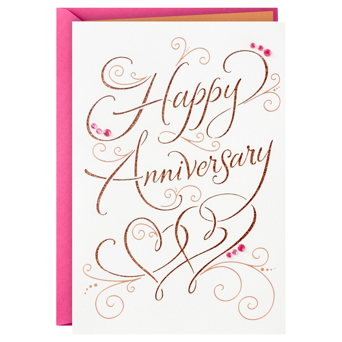 slide 1 of 1, Hallmark Greeting Card, Happy Anniversary, 1 ct