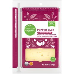 Simple Truth Organic Pepper Jack Cheese Slices Pack