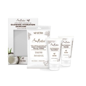 slide 1 of 1, SheaMoisture 100% Virgin Coconut Oil Glowing Hydration Skincare Kit, 1 kit