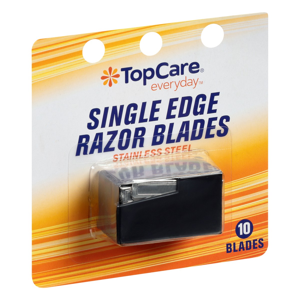 slide 2 of 8, TopCare Single Edge Razor Blades, Stainless Steel, 10 ct